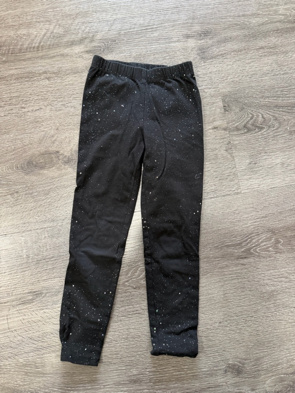 GAP Black Leggings with White Speckle Detail